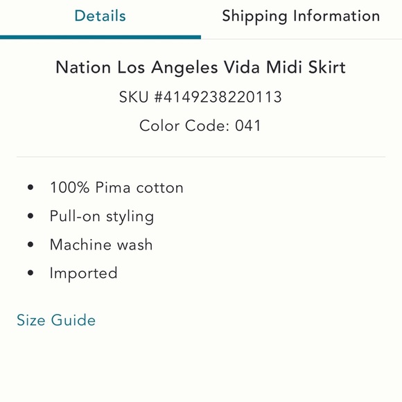 Nation Los Angeles Vida Midi Skirt in Cream and Black Stripe Small - Picture 5 of 15